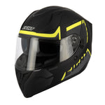Casque intégral moto + PINLOCK - Venge Noir et jaune - Vignette | Boutique biker
