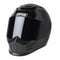 Casque intégral Simpson Speed noir brillant, design aérodynamique et mentonnière distinctive.
