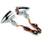 clignotants led moto style café racer chromés universels