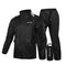 ensemble de pluie imperméable pour motard, unisexe, en polyester avec fermeture zippée et sac de rangement pratique