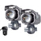 Paire de feux additionnels moto LED puissants 12-80V avec support et interrupteur étanche