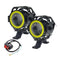 feux additionnels LED U7 12V étanches pour moto avec interrupteur guidon