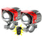 Kit 2 feux LED additionnels pour moto 12V à 80V, étanches avec fixation guidon et bouton au guidon