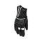 Gants moto femme Lilly été cuir noir blanc matelassé style rétro