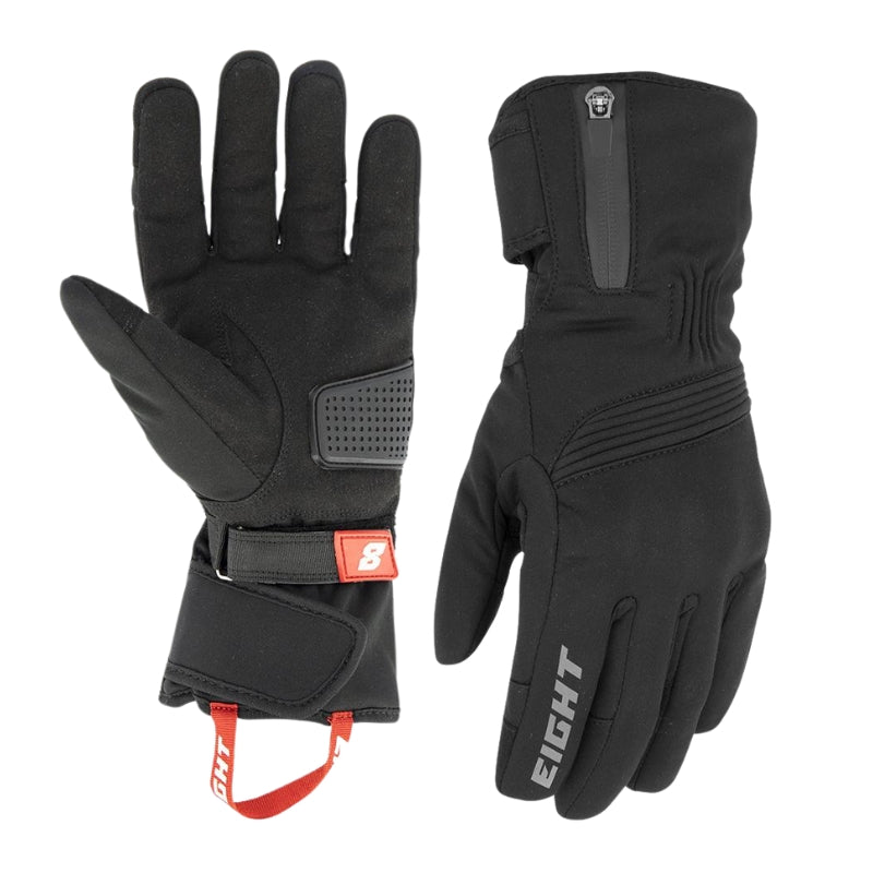 gants moto hiver homme Eight Tundra2 homologués CE, cuir, thermique, imperméables, compatibles écran tactile