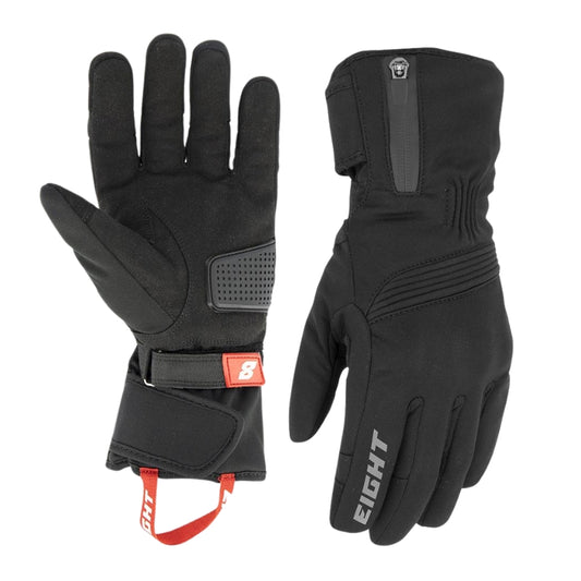 gants moto hiver homme Eight Tundra2 homologués CE, cuir, thermique, imperméables, compatibles écran tactile