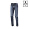 Jean moto femme ESQUAD Dandy bleu homologué CE avec protections genoux et hanches
