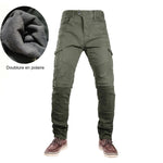 Jean de moto kaki avec doublure polaire - Vignette | Boutique biker