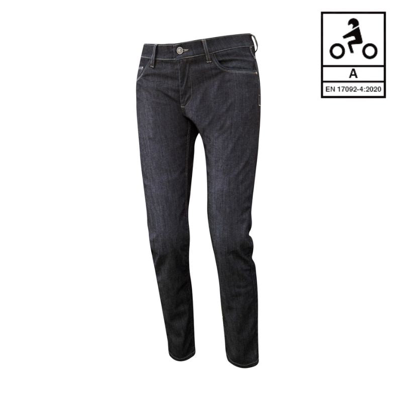 Jean moto homme ESQUAD étanche homologué CE avec protections genoux hanches imperméable et respirant