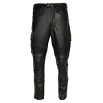 Pantaloni da motociclista in pelle da uomo - Vignette | Boutique biker
