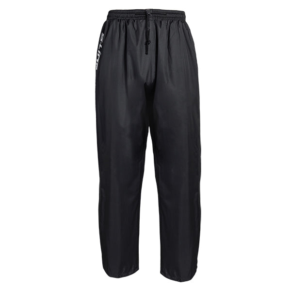 pantalon de pluie moto noir imperméable unisexe avec cordon ajustable, poches pratiques et sac de rangement inclus