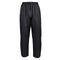 pantalon de pluie moto noir imperméable unisexe avec cordon ajustable, poches pratiques et sac de rangement inclus