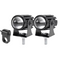 phare additionnel LED moto aluminium étanche avec interrupteur guidon