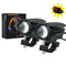 Phares additionnels LED moto 4 modes puissants 12V 24V avec interrupteur étanche pour visibilité et sécurité optimales