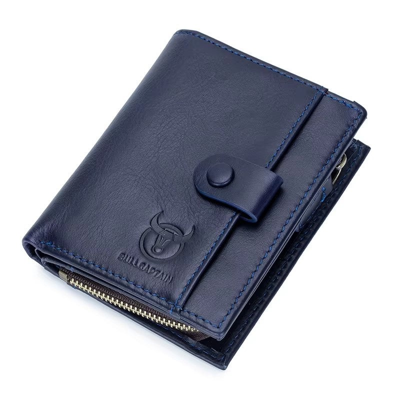 Portefeuille Homme En Cuir PU - Porte-Cartes Et Monnaie - Style Vertical