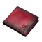 portefeuille homme en cuir rouge bordeaux effet patiné au style raffiné et original
