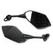 rétroviseur moto pour Honda CBR avec coque plastique noire au design sportif