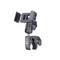Support téléphone moto à pince en aluminium avec fixation stable et rotation 360°