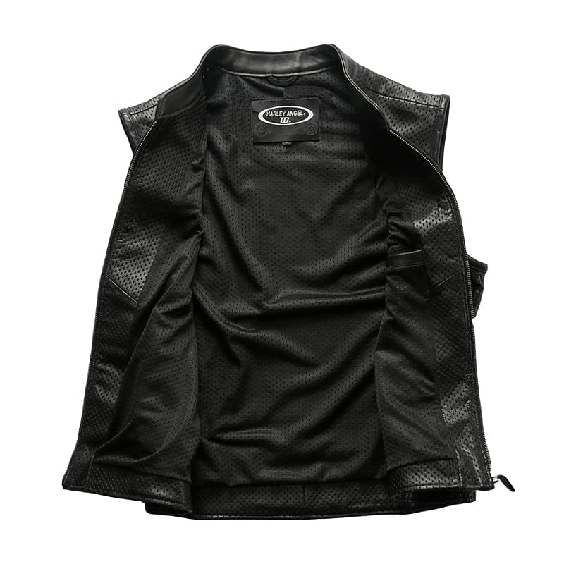KEROZEN Moto homme gilet pelle motard - Biker Gilet in pelle KEROZEN Moto homme gilet pelle motard - Biker Gilet in pelle