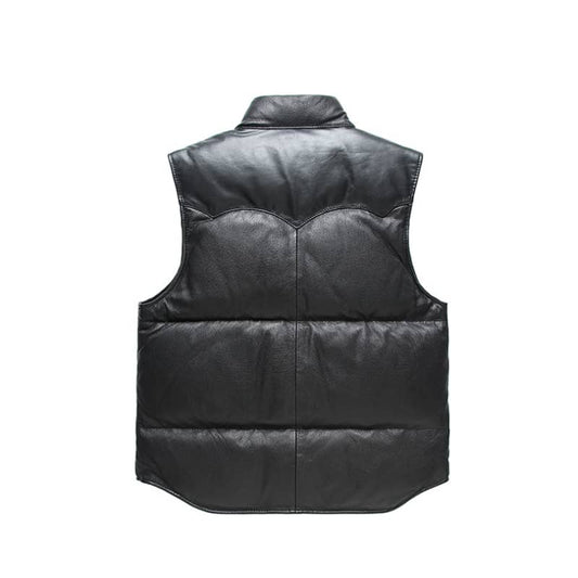 Gilet biker en cuir - Hrapp