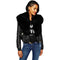 Veste cuir avec fourrure femme | Boutique biker