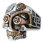 Anello da motociclista - Teschio Mecha - Vignette | Boutique biker