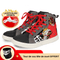 baskets moto montantes en coton et polyester pour homme et femme, semelle antidérapante et renfort sélecteur, avec tour de cou offert