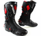 bottes de moto pour homme en cuir noir avec sliders de protection pour route et piste