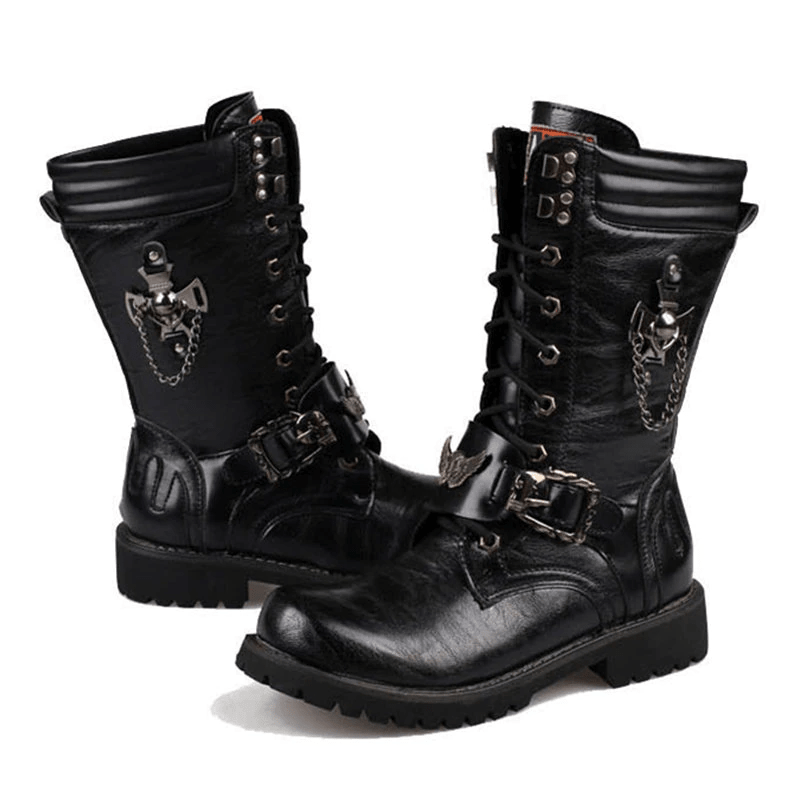 Bottes biker tête de mort | Boutique biker