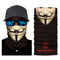 cache-cou moto Anonymous, motif masque Guy Fawkes, respirant et extensible, protection vent et poussière, style rebelle, compatible casque moto