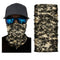 Cache-cou moto camouflage militaire, tissu respirant et extensible, protection efficace contre le vent, la poussière et les intempéries, idéal pour motards et aventuriers outdoor.
