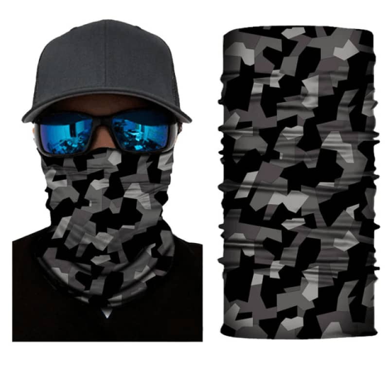 Chapeau cagoule chaud confortable avec masque facial pour la chasse, taille  unique, camouflage/gris