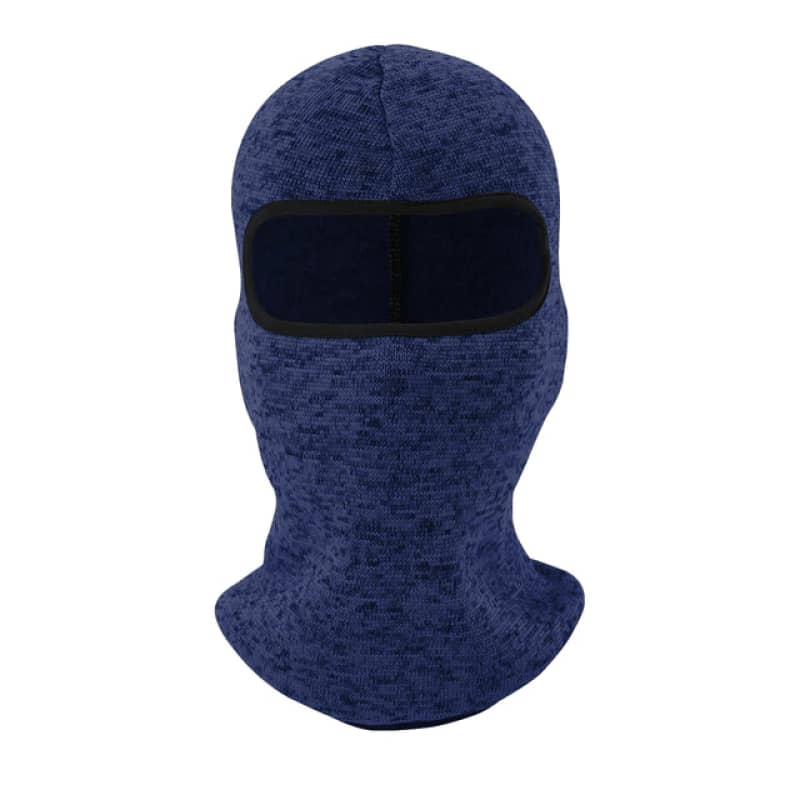 Cagoule moto polaire bleu unisexe, chaude et respirante, idéale pour l’hiver, à porter sous casque