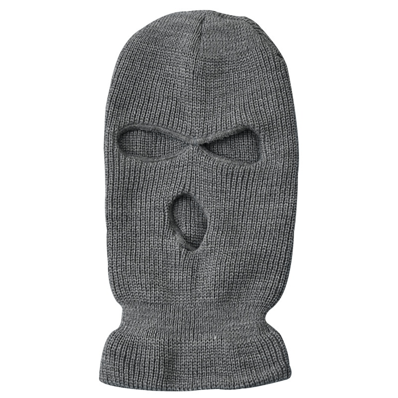 Cagoule SM En Polyester Noir - 3 Trous - Bondage/fétichisme - Sans Phtalate - Unisexe