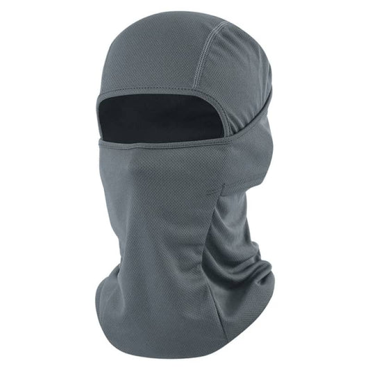 Cagoule moto gris été respirante et légère, idéale sous casque, pour homme et femme