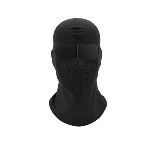 Cagoule moto noire unisexe pour l’hiver et l’été, respirante et coupe-vent, compatible casque