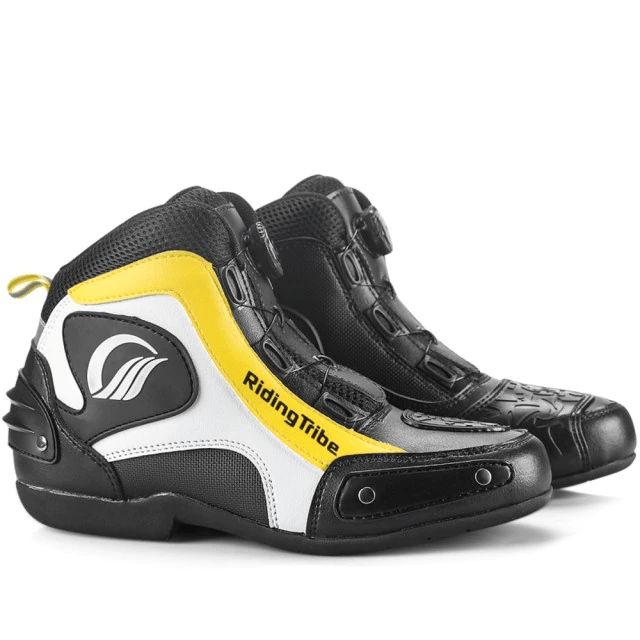 Chaussure basse jaune pour moto | Boutique biker