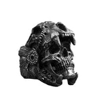 Anello con sigillo da motociclista - Anima nera - Vignette | Boutique biker