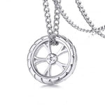 Pendentif moto - Roue de moto (Avec chaine) - Vignette | Boutique biker