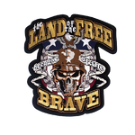 Écusson biker - Land free - Vignette | Boutique biker