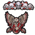 Patch biker - Tête de mort - Vignette | Boutique biker