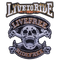 Patch biker brodé 3D Live Free Ride Free à coudre sur veste moto ou gilet