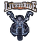 Patch biker brodé 3d live to ride à coudre sur veste motard