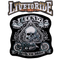 Patch biker Lucky 7 brodé 3D à coudre sur veste moto