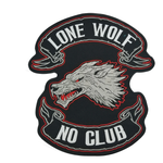 Patch biker - Loup solitaire - Vignette | Boutique biker
