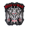 écusson patch biker Ride or Die brodé 3D à coudre motif tête de mort