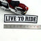 Patch biker brodé Ride to Live 3D à coudre sur veste ou gilet