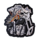 Patch biker squelette brodé 3D à coudre pour veste moto