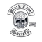 Patch Black Label Society brodé 3D avec crâne à coudre sur veste ou sac style biker