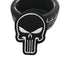 Patch Punisher brodé noir et blanc à coudre pour motard